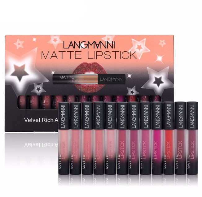 Matte Waterproof Long-lasting Velvet Lipstick Set