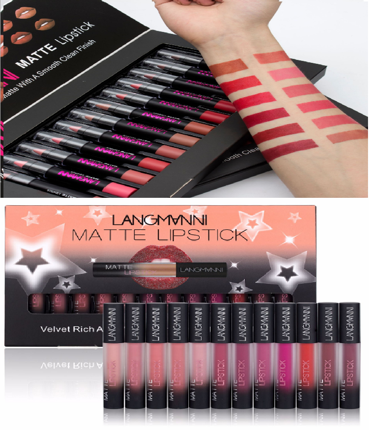 Matte Waterproof Long-lasting Velvet Lipstick Set