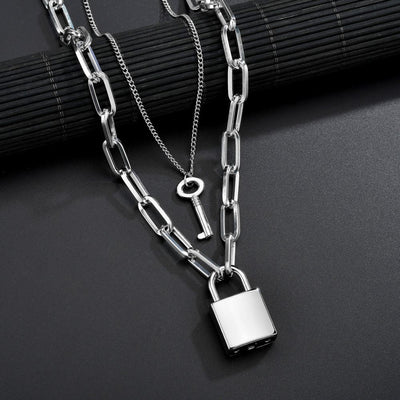 Padlock Key Necklace