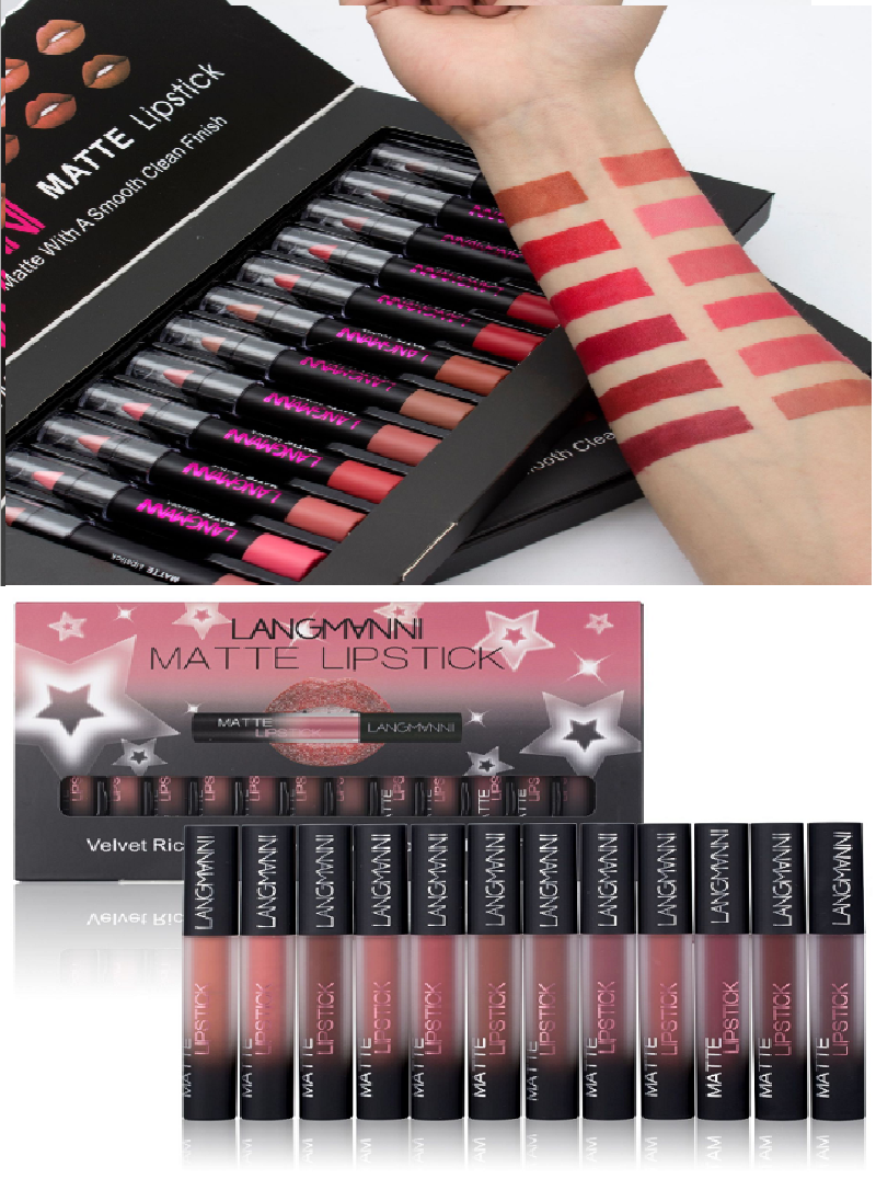 Matte Waterproof Long-lasting Velvet Lipstick Set