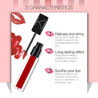 Waterproof Makeup Cosmetic Lipstick