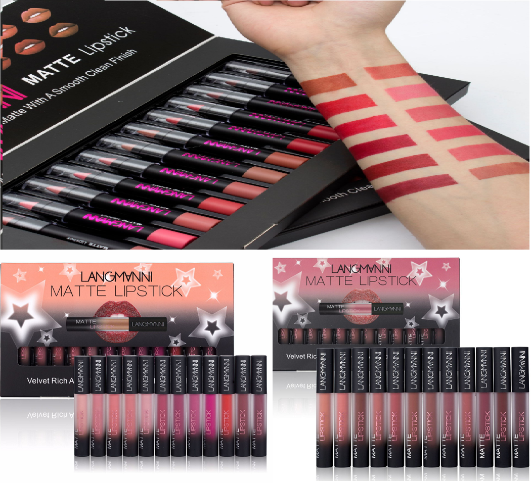 Matte Waterproof Long-lasting Velvet Lipstick Set