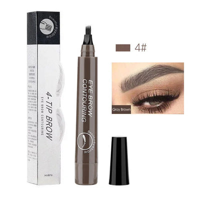 5 Colors Waterproof  Eyebrow Tattoo  Long Lasting Brown Liquid Eyebrow Pen