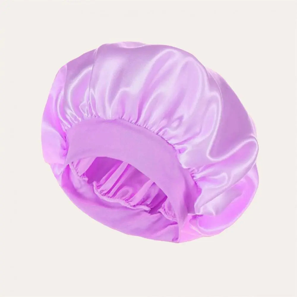 Women Night Sleep Hair Silky Bonnet Satin