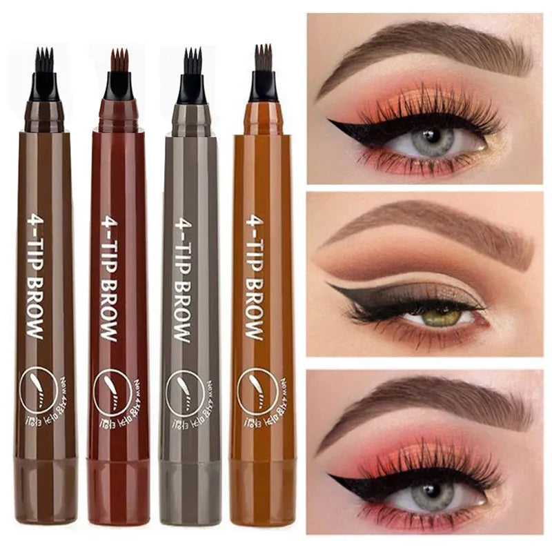 5 Colors Waterproof  Eyebrow Tattoo  Long Lasting Brown Liquid Eyebrow Pen